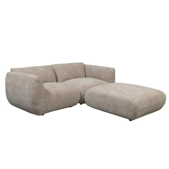 Bild von Amsterdam 2.5 Sitzer Sofa Mit Ottoman Latte