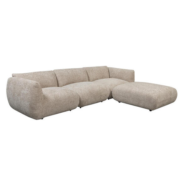 Product image 1 of Amsterdam 4 Seater With Ottoman Sofa Latte