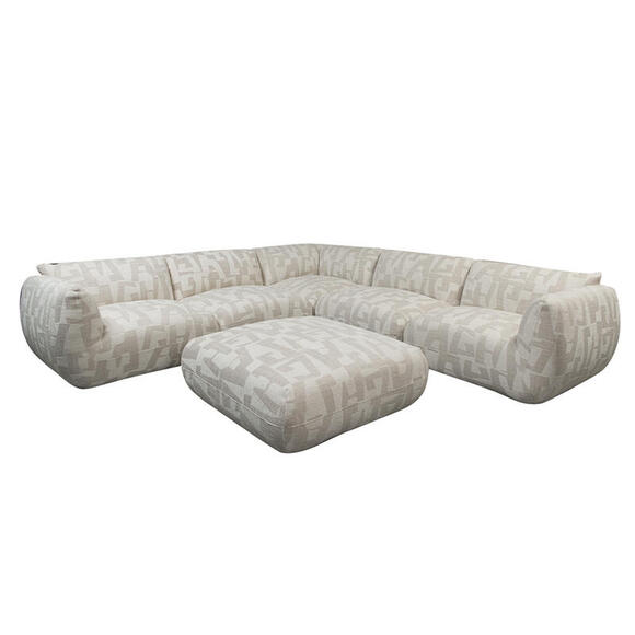 Product image 1 of Amsterdam 6 Sitzer Ecksofa Mit Ottoman Witte Glyphe