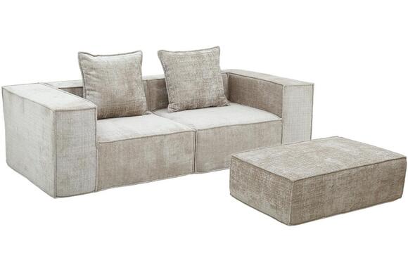 Product image 1 of Boneless Sofa Nomad Two Seater + Ottoman Cream
