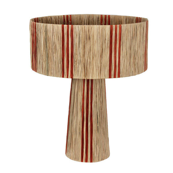 Product image 1 of Lamp Raffia Stripe Orange L