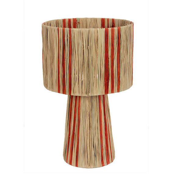 Product image 1 of Lamp Raffia Stripe Orange S