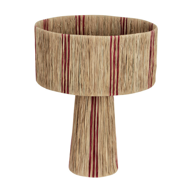 Product image 1 of Lámpara de rafia a rayas moradas M