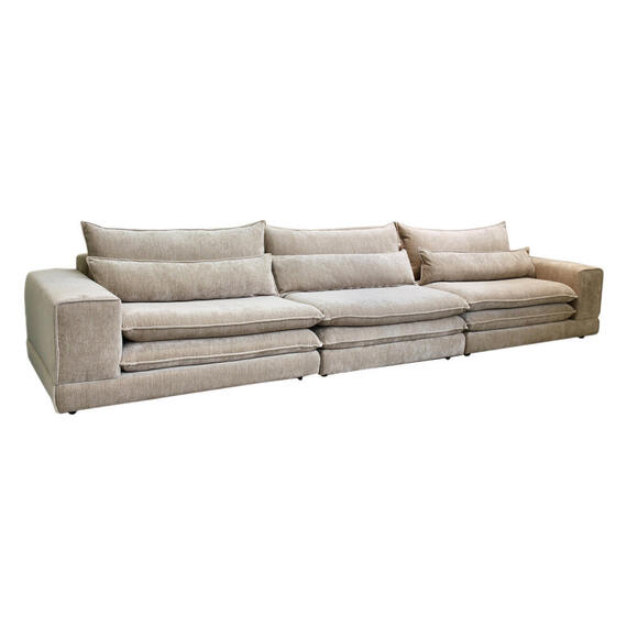 Image of London 6 Seater Sofa Tan