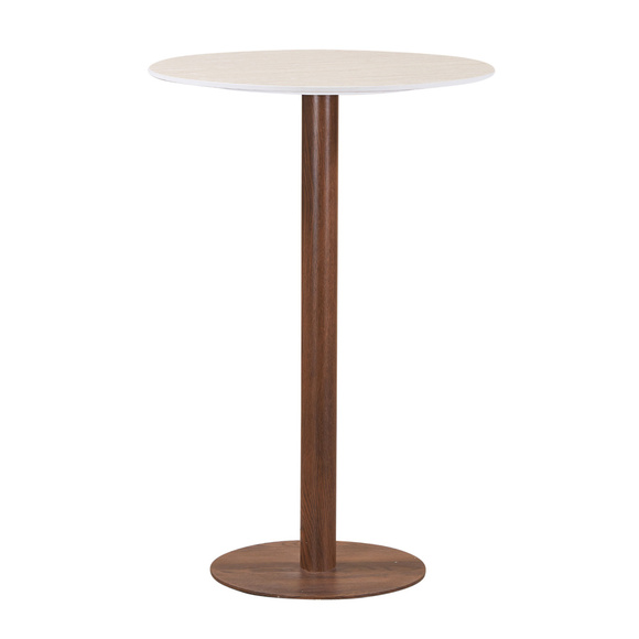 Product image 1 of Mesa alta Bistro redonda Ceramic Travertino