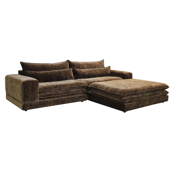 Product image 1 of Sofá London de 3 plazas con otomana Umber